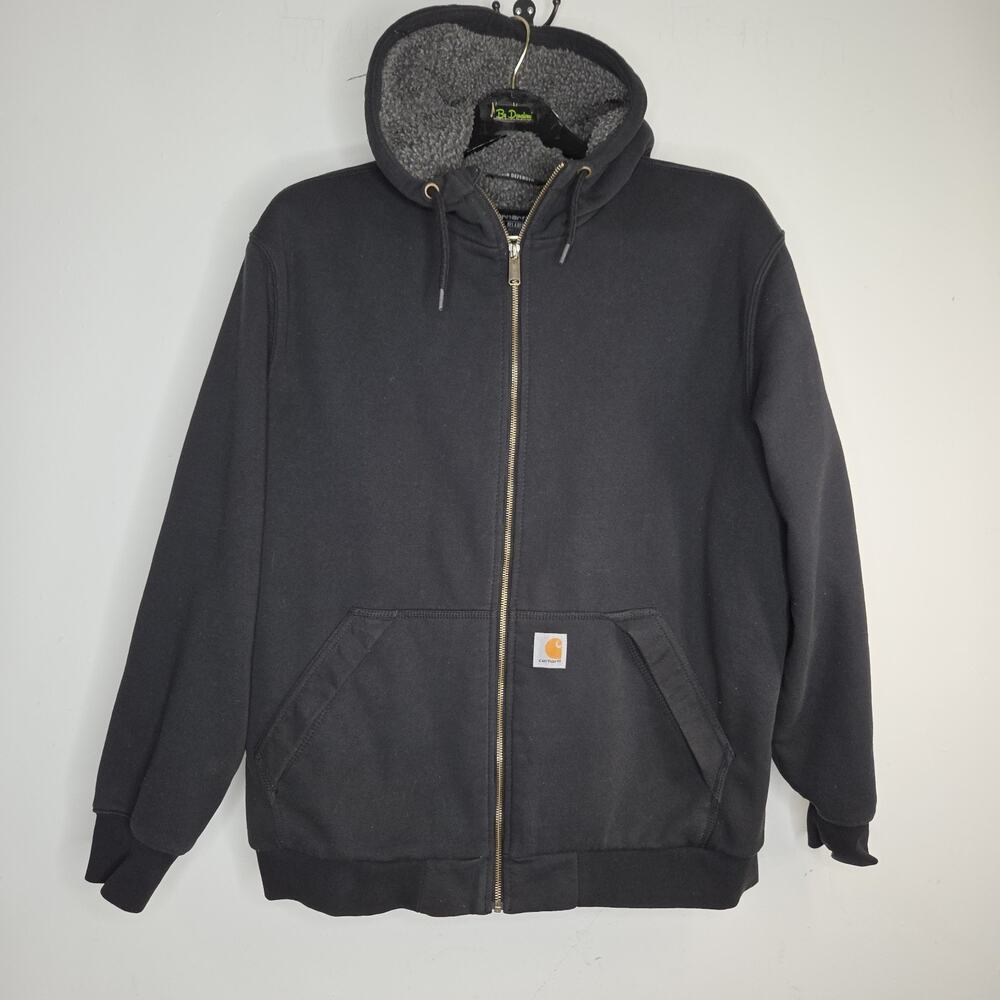 Carhartt Men's Sweatshirt Sherpa Size XL Hoodie Black